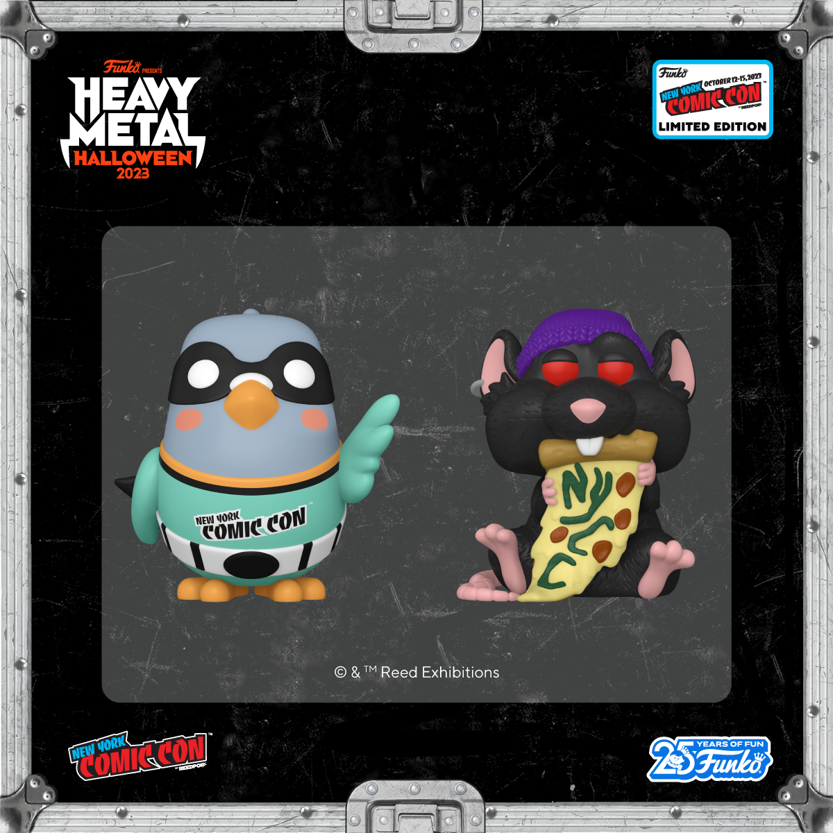 New York Comic Con exclusive Pop! Pizza Rat and Pop! Paulie Pigeon are coming soon.
